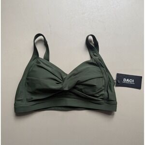 BNWT Daci Swimsuit Top‎ Medium Olive Green